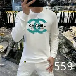 chanel sweatshirt manches longues pour homme s_125976a